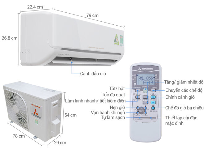 Hình ảnh chiếc máy lạnh cao cấp Mitsubishi Heavy SRK/SRC18YL-S5 