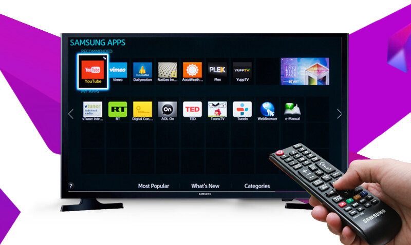 Dễ dàng điều khiển bằng remote khi dùng Smart TV