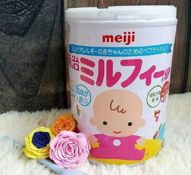 Sữa Meiji HP được dùng cho trẻ bị dị ứng đạm sữa bò