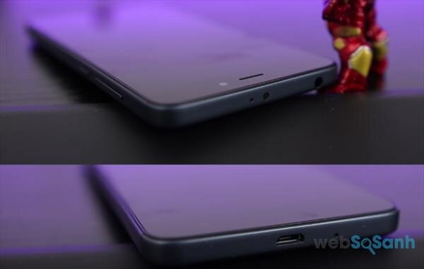 Mặt trên và dưới của Xiaomi Redmi 4A