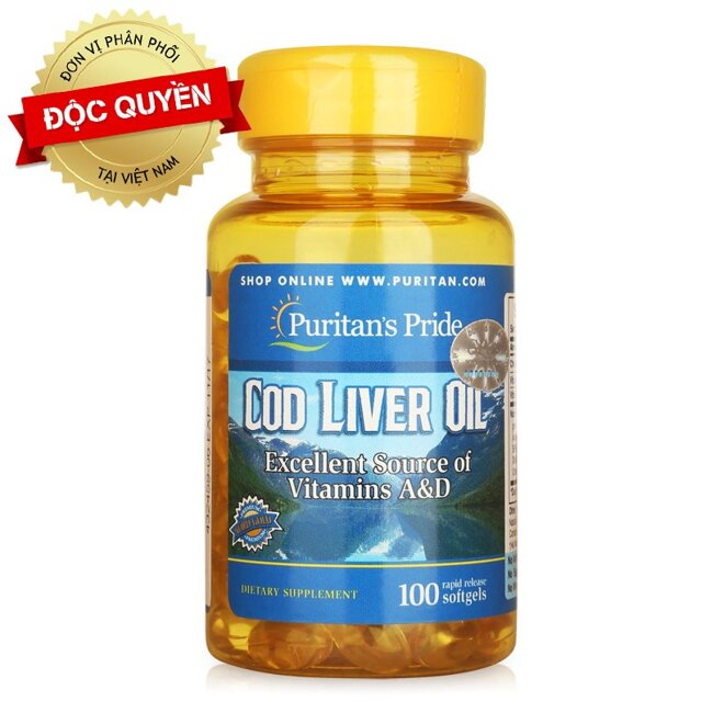 Dầu gan cá tuyết Puritan's Pride Cod Liver Oil