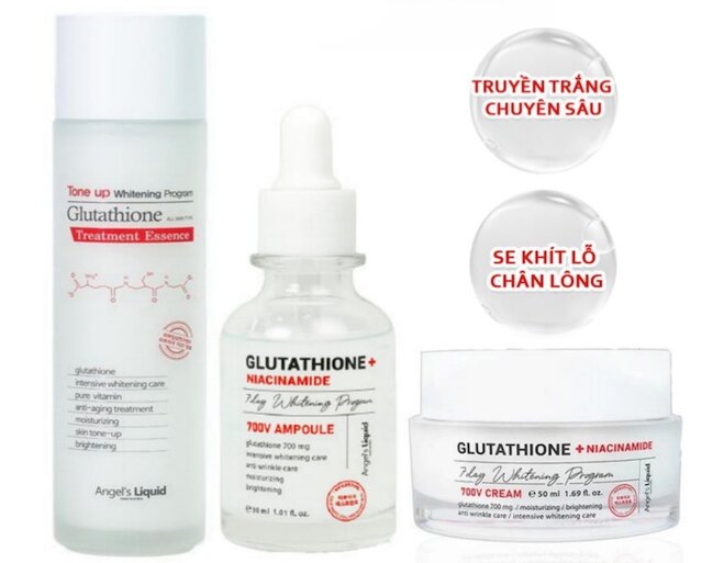 Nước hoa hồng Glutathione hỗ trợ dưỡng trắng da nhanh chóng, làm bật tông da chỉ sau thời gian ngắn sử dụng mà vẫn an toàn.