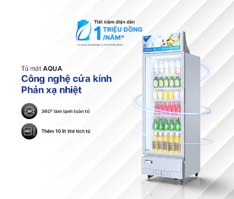 3 lí do bạn nên mua tủ mát Aqua AQS-AF440N với giá tầm 10 triệu đồng