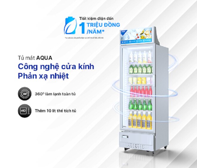 3 lí do bạn nên mua tủ mát Aqua AQS-AF440N với giá tầm 10 triệu đồng 