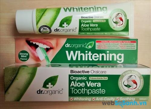 Kem đánh răng tự nhiên Dr Organic Aloe Vera