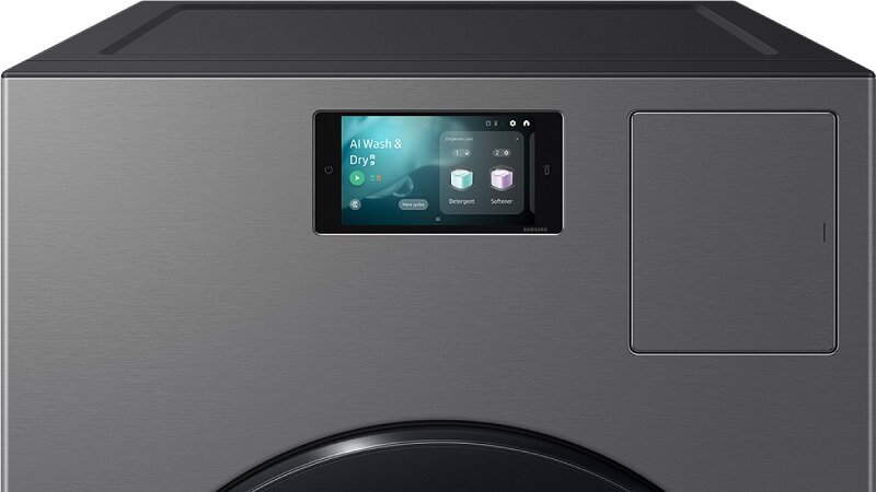 Khám phá máy giặt sấy bơm nhiệt Samsung Bespoke AI WD25DB8995BZSV: