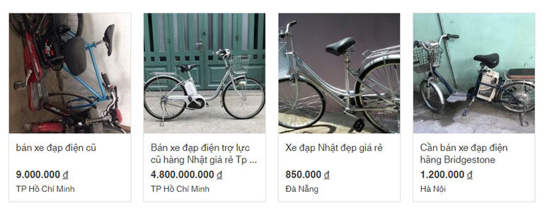 xe đạp điện giá rẻ dưới 1 triệu đồng.