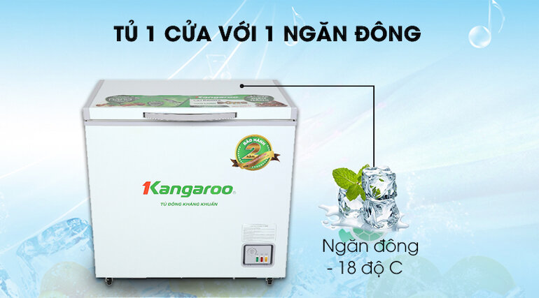 Tủ đông Kangaroo 140 lít KG 265NC1