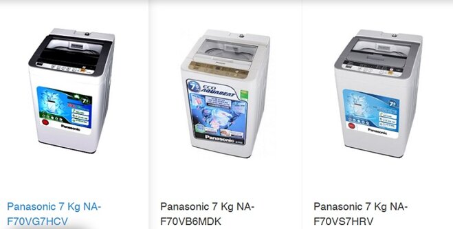 máy giặt panasonic 7kg