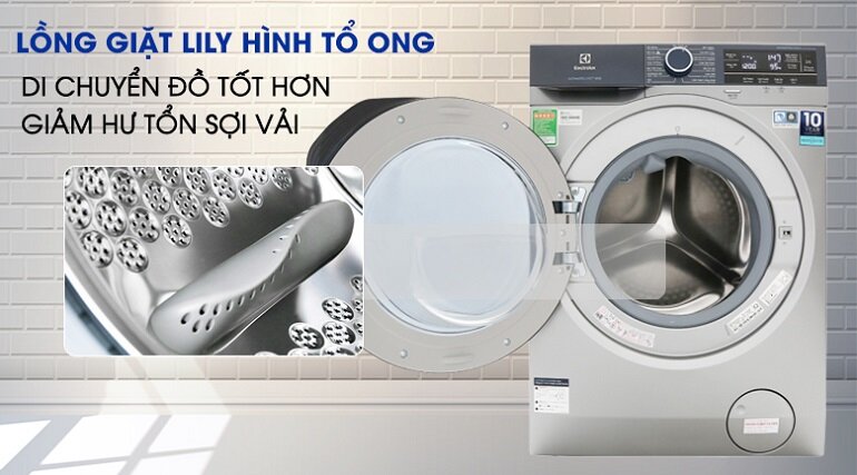 Lồng giặt hình lily của máy giặt Electrolux