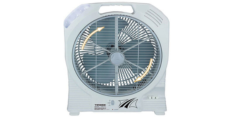 Quạt sạc Tiross TS9173 có công suất hoạt động 30W quạt tích điện Tiross