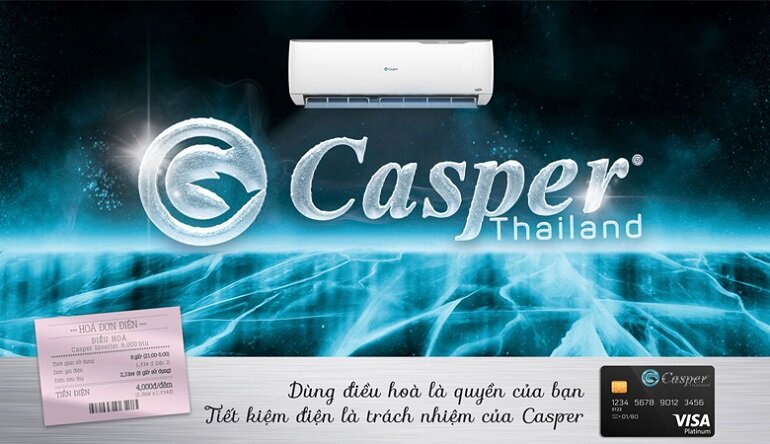 điều hòa Casper 9000 BTU 1 chiều Inverter HC-09IA33 gas R-32