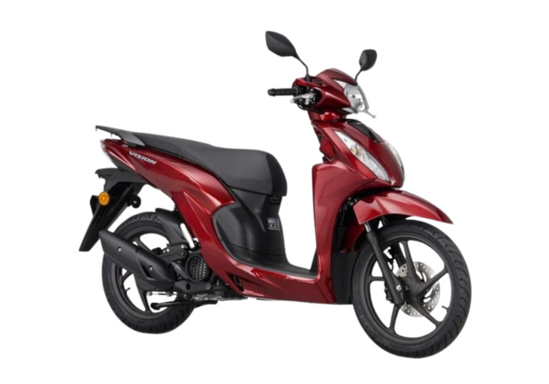 Honda Vision màu Đỏ Nâu Đen