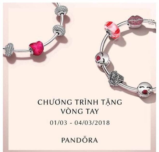 Trang sức Pandora khuyến mãi 8/3