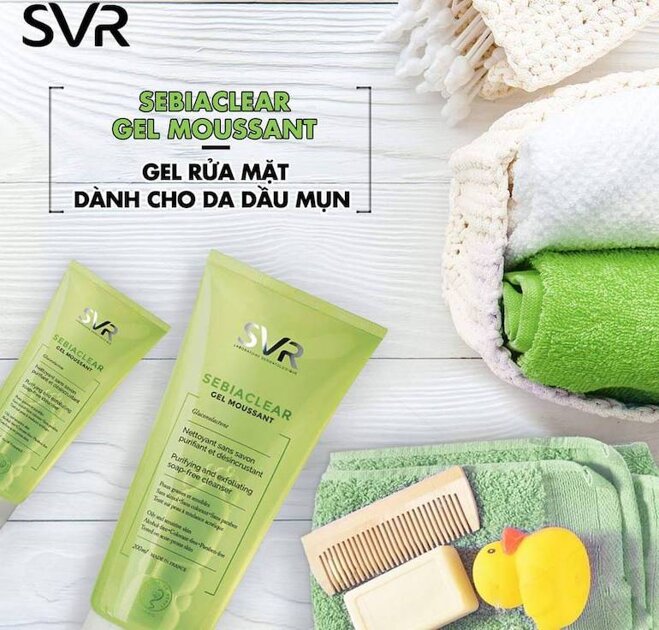 Sữa rửa mặt SVR Sebiaclear Gel Moussant