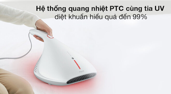 Máy hút bụi UV giường nệm Deerma CM800 có khả năng hút mọi vi khuẩn, vi rút gây hại không chỉ trên bề mặt chăn nệm mà còn có thể hút sâu vào bên trong các sợi vải.