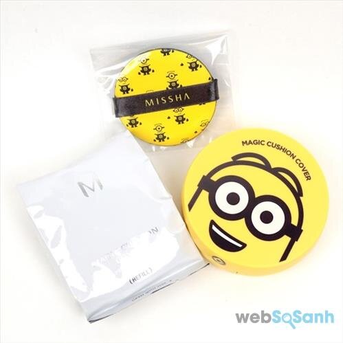 Dòng phấn nước Missha Minion Magic Cushion Cover dành cho những cô nàng có làn da dầu hoặc da hỗn hợp thiên dầu