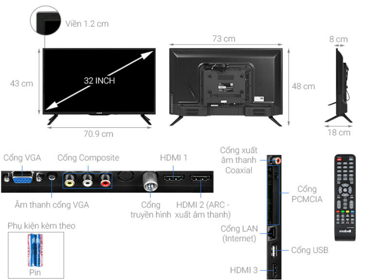 thiết kế tivi Mobell