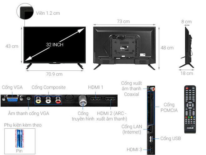 thiết kế tivi Mobell