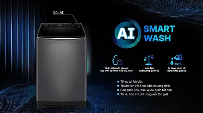 Đánh giá máy giặt Aqua Inverter 14kg AQW-DR140UHT.PS giá rẻ cho gia đình đông người