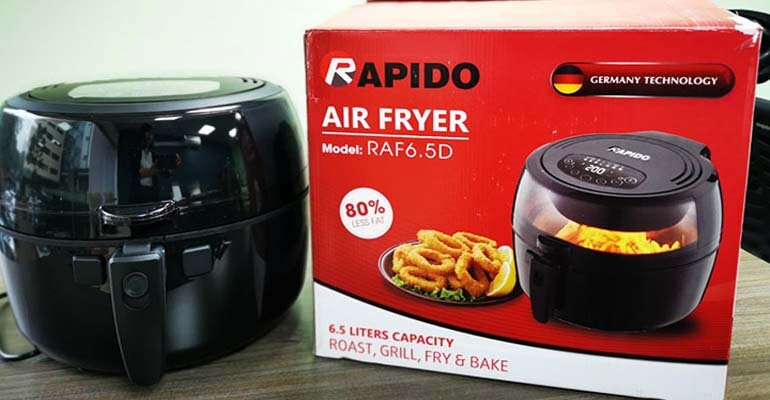 Giá nồi chiên Rapido phù hợp với đại đa số người tiêu dùng Nồi chiên không dầu Rapido