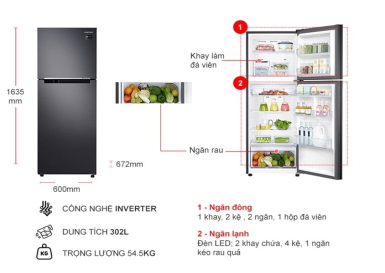 Tám bước để bắt đầu sử dụng tủ lạnh Samsung RT46K603JB1/SV hiệu quả