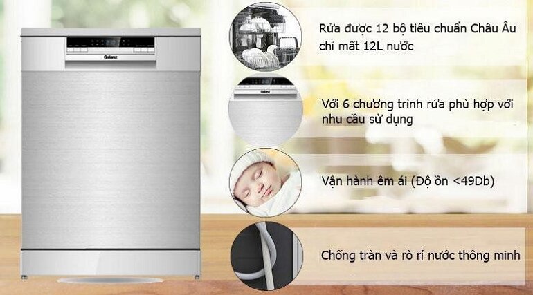 Máy rửa bát 14 bộ Galanz W60F888