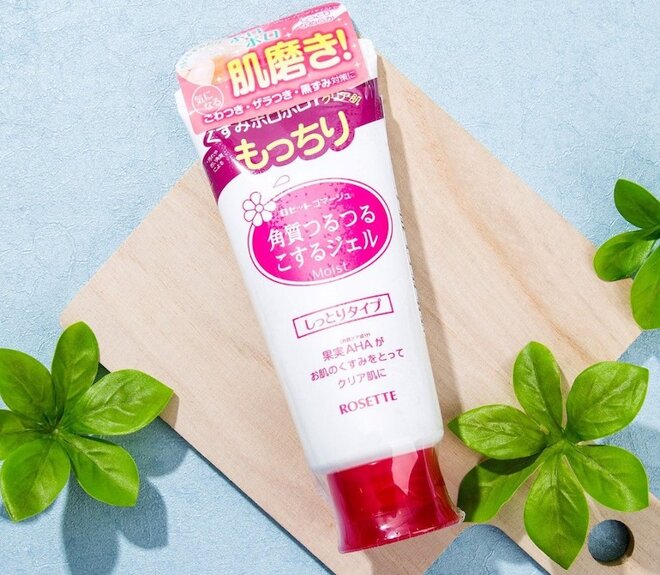 Bảng thành phần của Rosette Peeling gel dòng màu hồng 