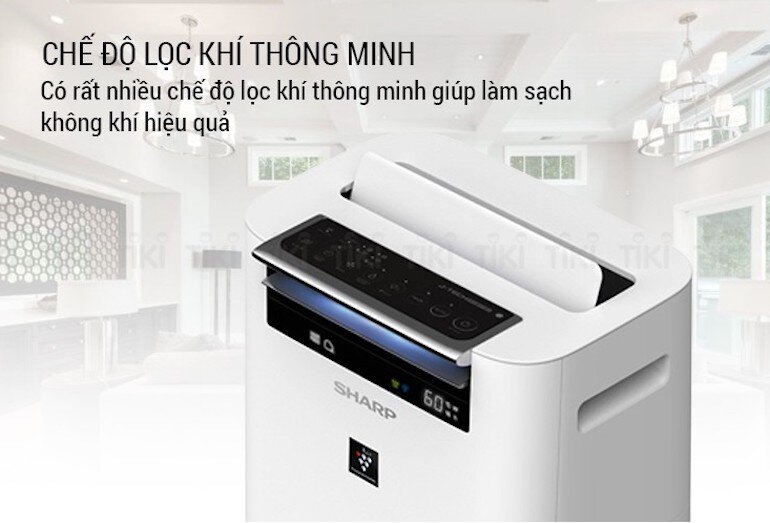 Máy lọc không khí bù ẩm Sharp KC-G40EV-W