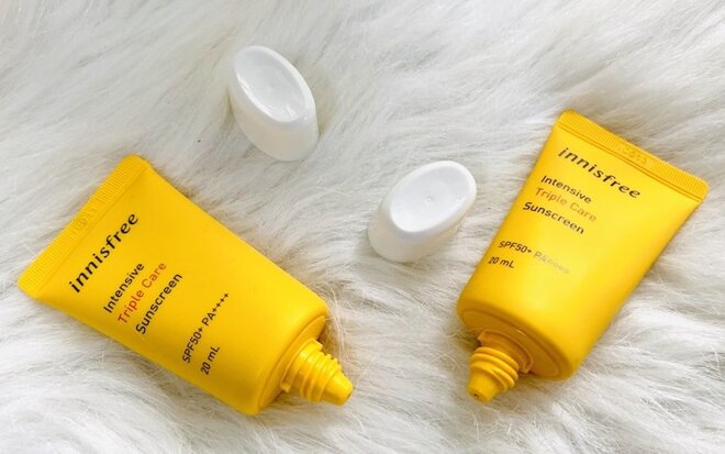 Kem chống nắng Innisfree Triple Care có giá thành tương đối rẻ