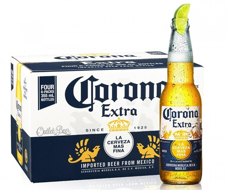 Bia Corona của Mexico - Giá khoảng: 37.500 vnd/ chai 330ml