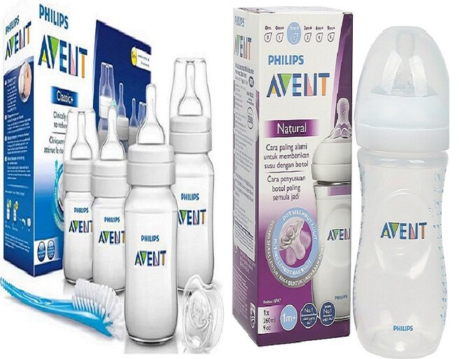 so sánh bình sữa Philips Avent Classic và Philips Avent Natural