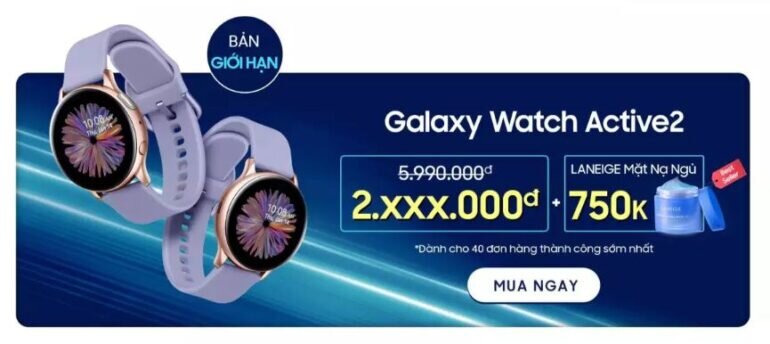 Đồng hồ Galaxy Watch Active 2