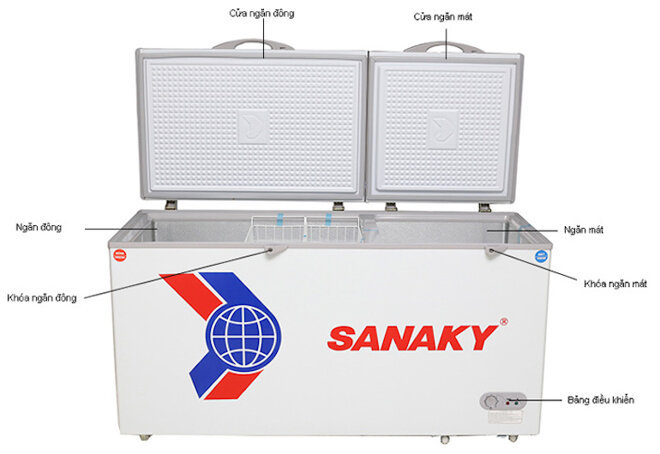 Tủ đông Sanaky 400 lít VH-5699W3