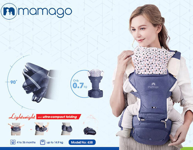 Địu cho bé sơ sinh Mamago