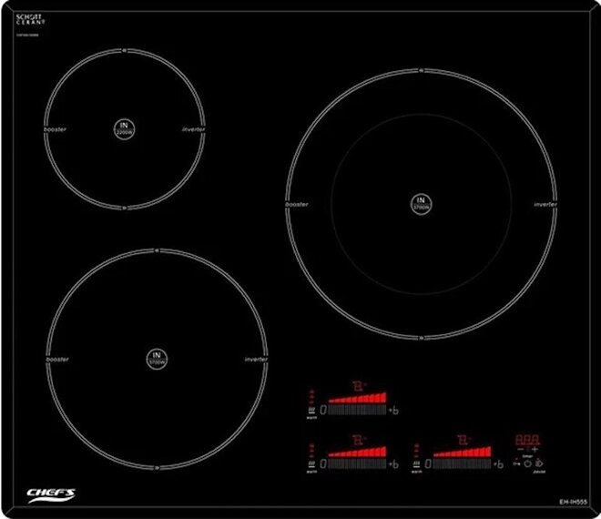Bếp từ ba vùng nấu EH-IH555 nhà Chefs