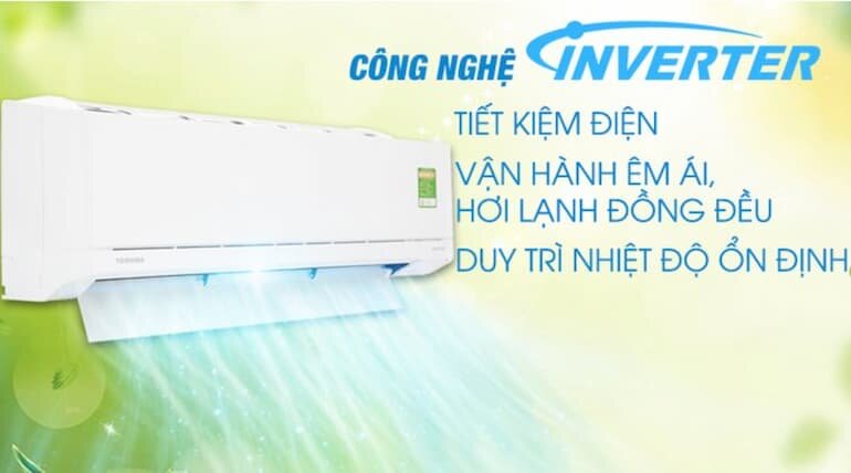 Máy lạnh 1hp Toshiba RAS-H10XKCVG-V tiết kiệm điện vượt trội