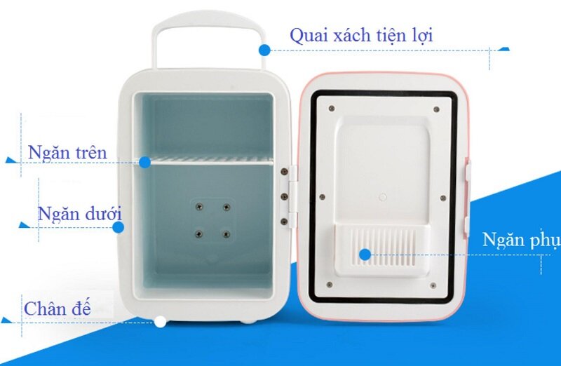 Tủ lạnh mini 4 lít thiết kế nhỏ gọn nhưng đủ chức năng cơ bản.