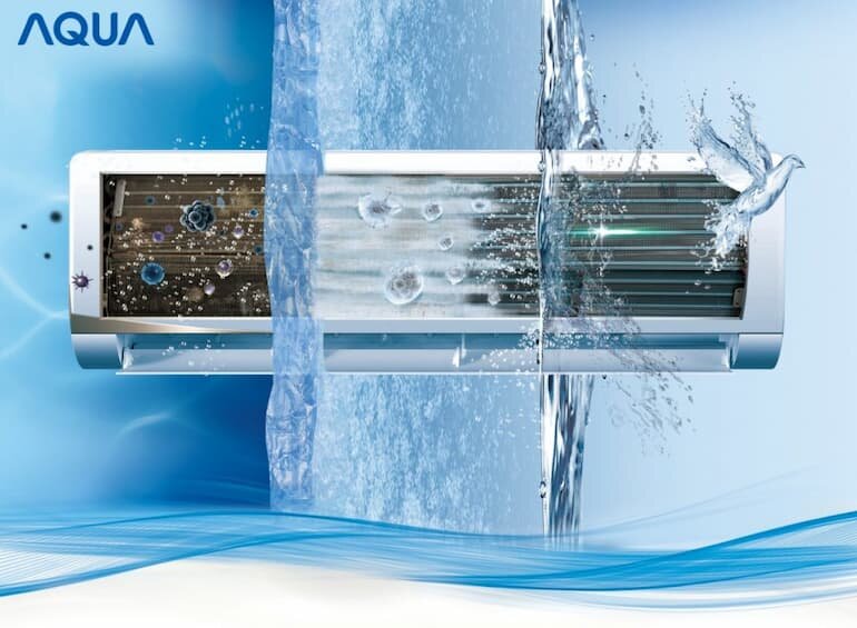 Máy lạnh Aqua inverter AQA-RV9QA với khả năng tự làm sạch