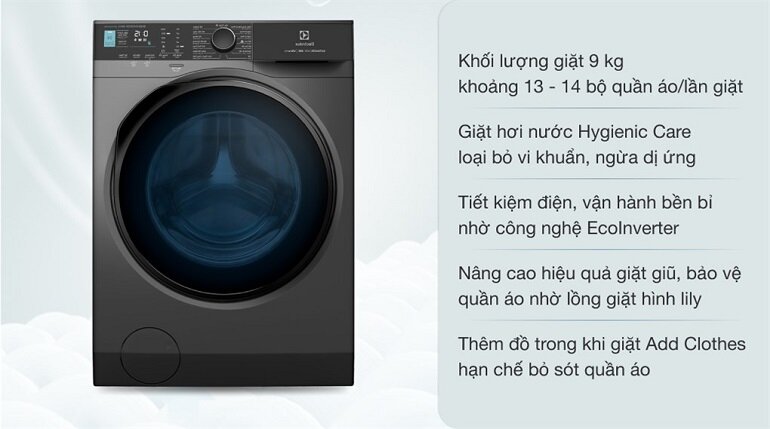 máy giặt electrolux 9kg inverter