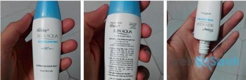 Kem chống nắng cho da mụn Sunplay Skin Aqua Acne Clear Milk SPF50+ PA++++
