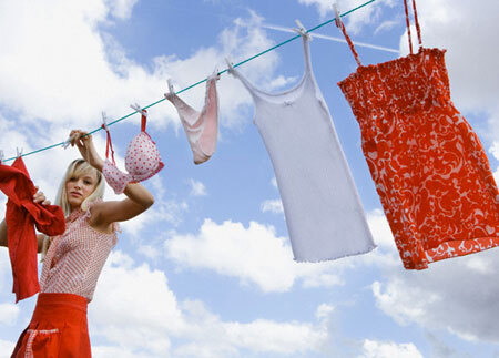 Quần áo được giặt sạch hiệu quả