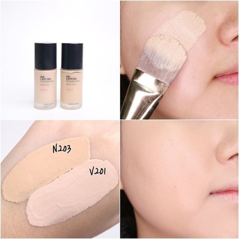 Kem nền chống nắng The Face Shop Ink Lasting Foundation Slim Fit SPF 30 PA++
