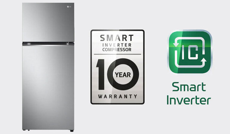 Tủ lạnh LG Smart Inverter sở hữu hệ thống làm lạnh trực tiếp