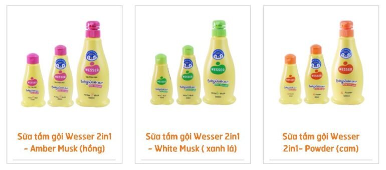 Sữa tắm gội Wesser 2in1 của Hàn Quốc