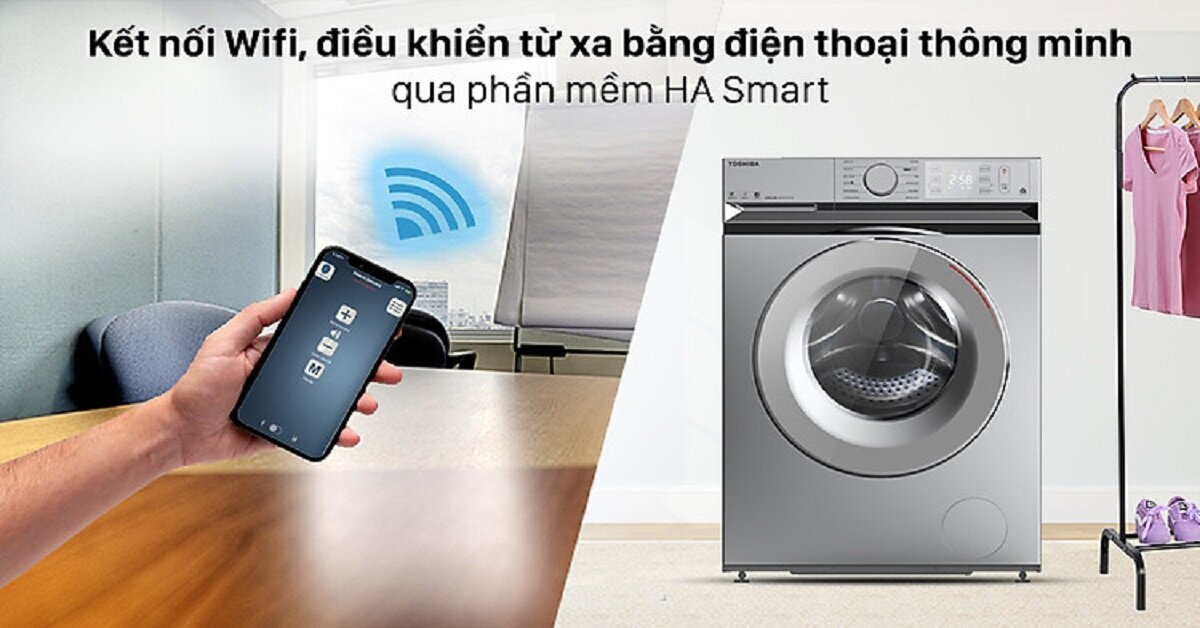 máy giặt Toshiba điều khiển từ xa