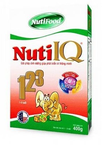 Sữa bột NutiIQ 123 hộp giấy 400g