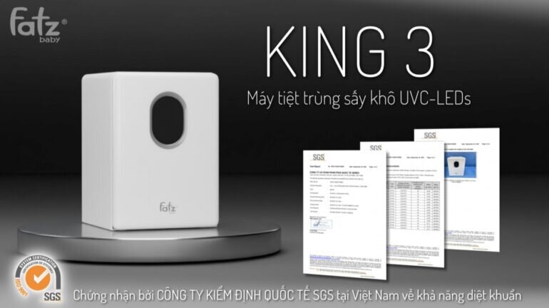 Máy tiệt trùng bình sữa uv Fatz King 3 FB4733BT