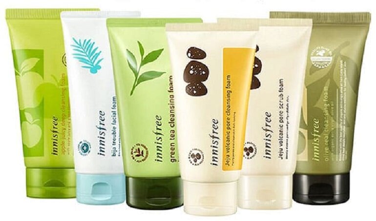 Giới thiệu tổng quan về các dòng sữa rửa mặt innisfree