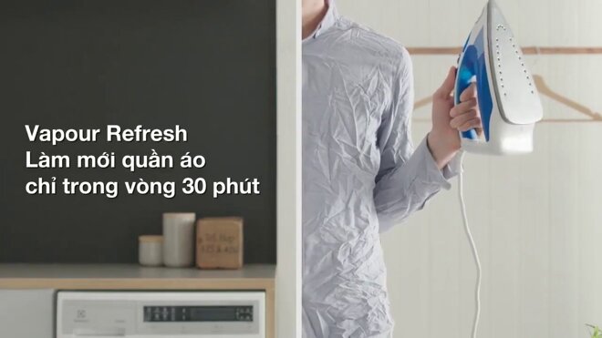 Công nghệ Vapour Refresh cực kỳ tiện lợi trên máy giặt của Electrolux